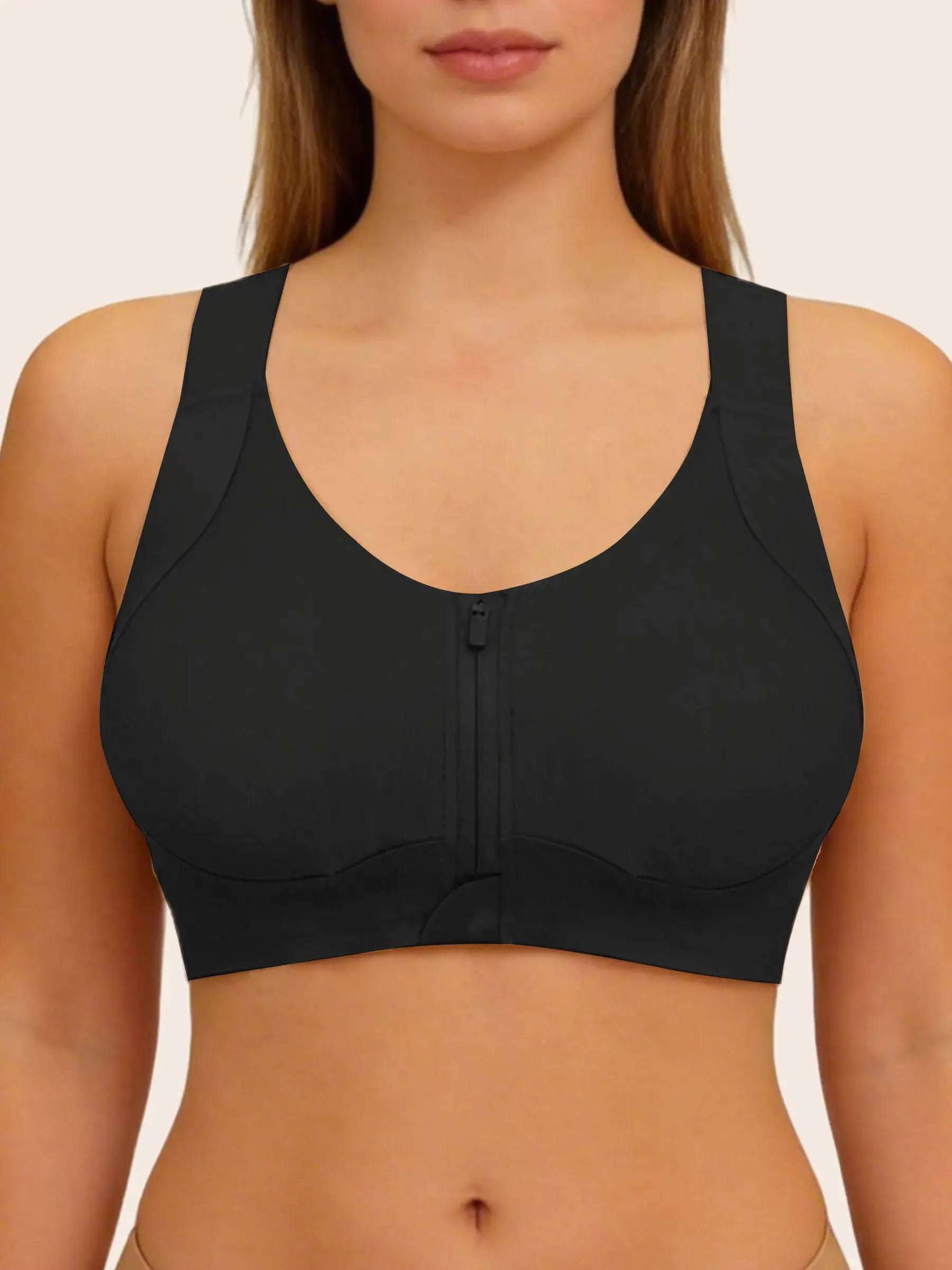 Front Zipper Wireless Bra