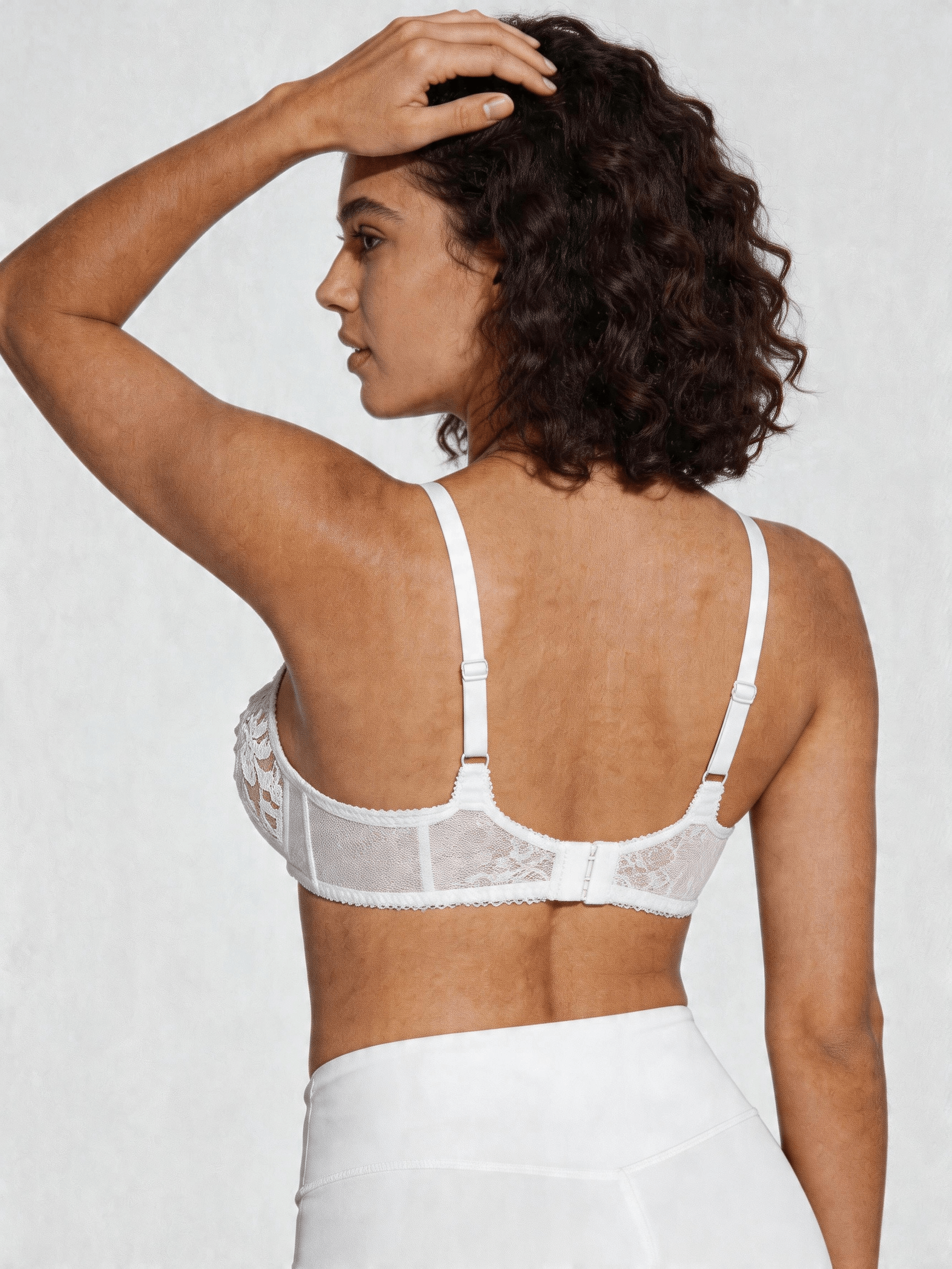 Lace Full Coverage Supportive Underwire Lift Minimizer Bra