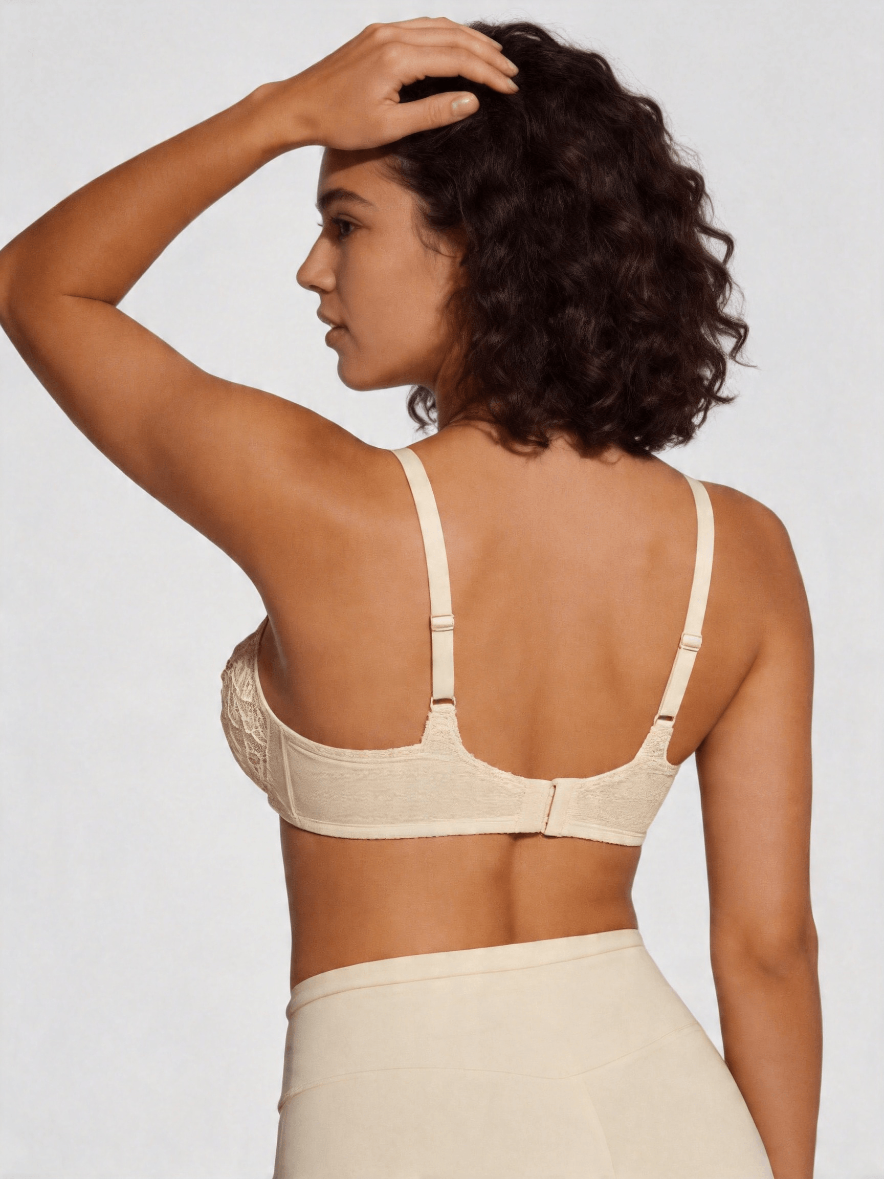 Lace Full Coverage Supportive Underwire Lift Minimizer Bra
