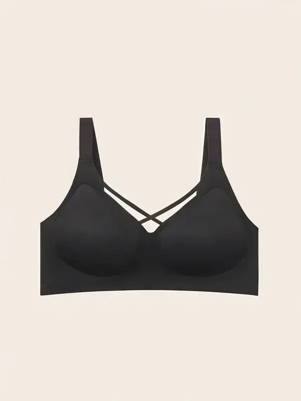 Plus Size Mesh Seamless Wireless Bra
