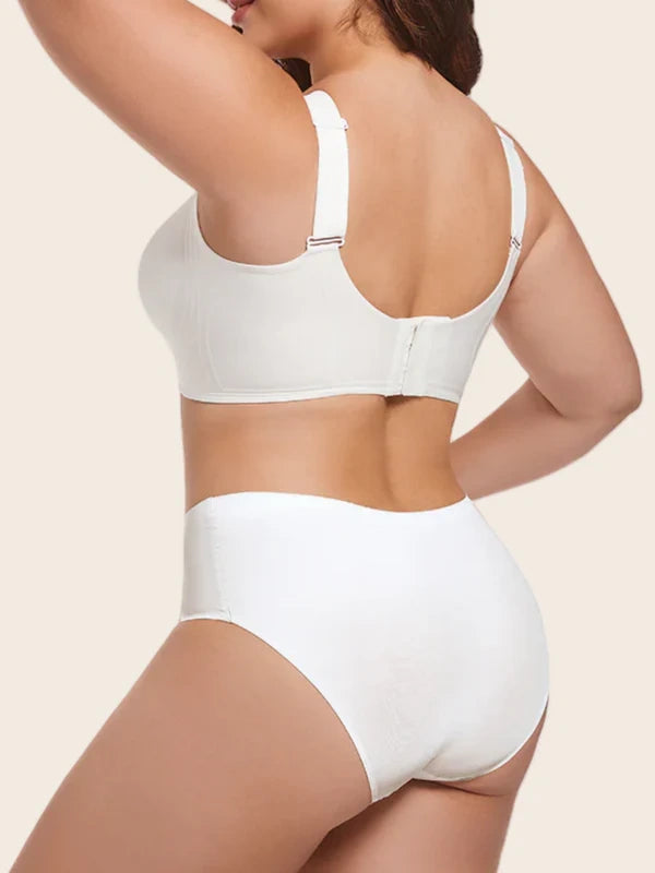 Plus Size V Neck Wireless Bra