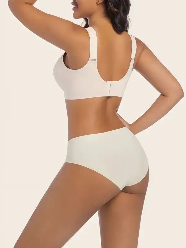 Plus Size Mesh Seamless Wireless Bra