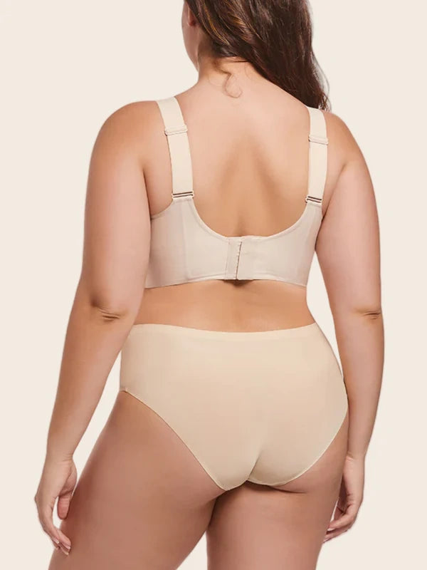 Plus Size V Neck Wireless Bra