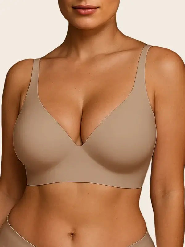 V Neck Jelly Bra with Back Clasp