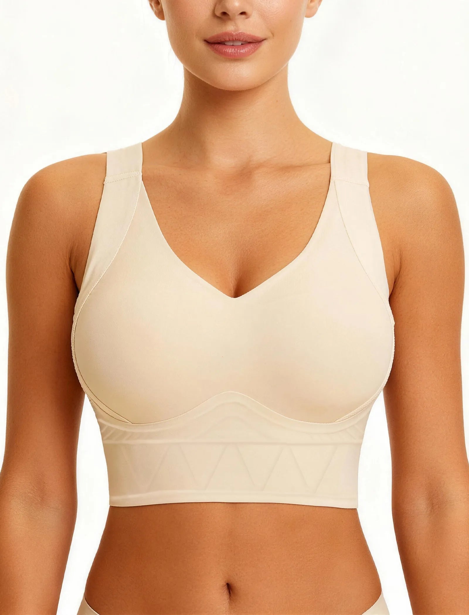 Plus Size Back Fat Smoothing T-Shirt Bra