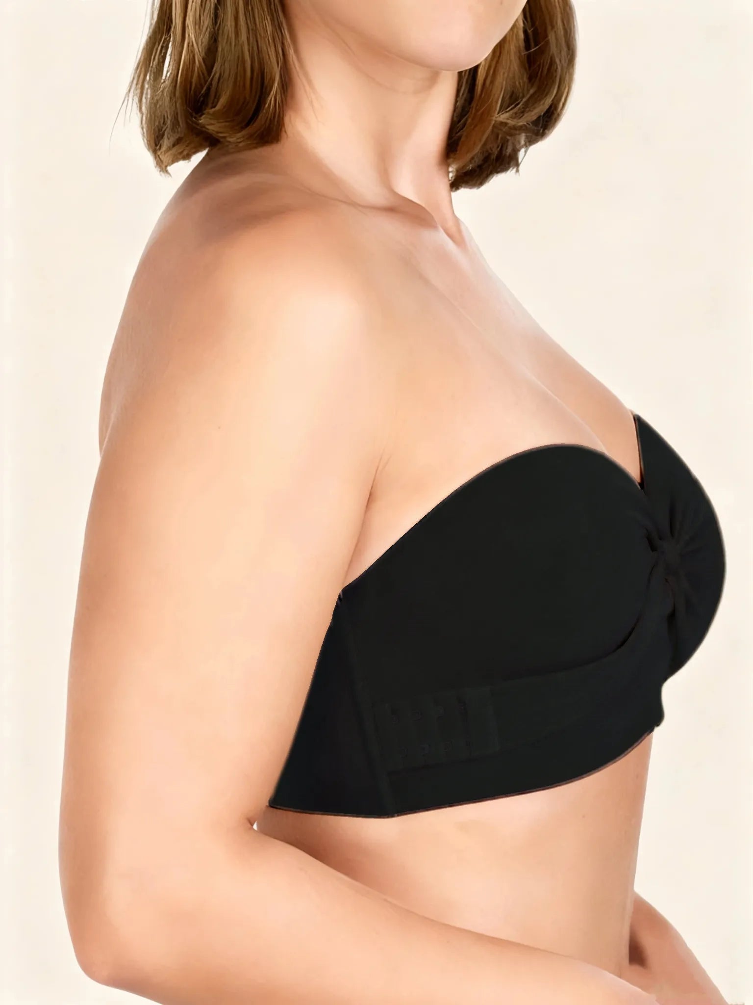 Plus Size Strapless Bra Anti-Slip Wireless Push Up Bra