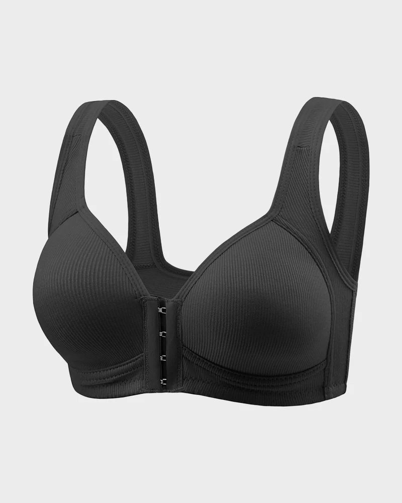 Seamless Back Smoothing Support Wireless Front Closure Bra