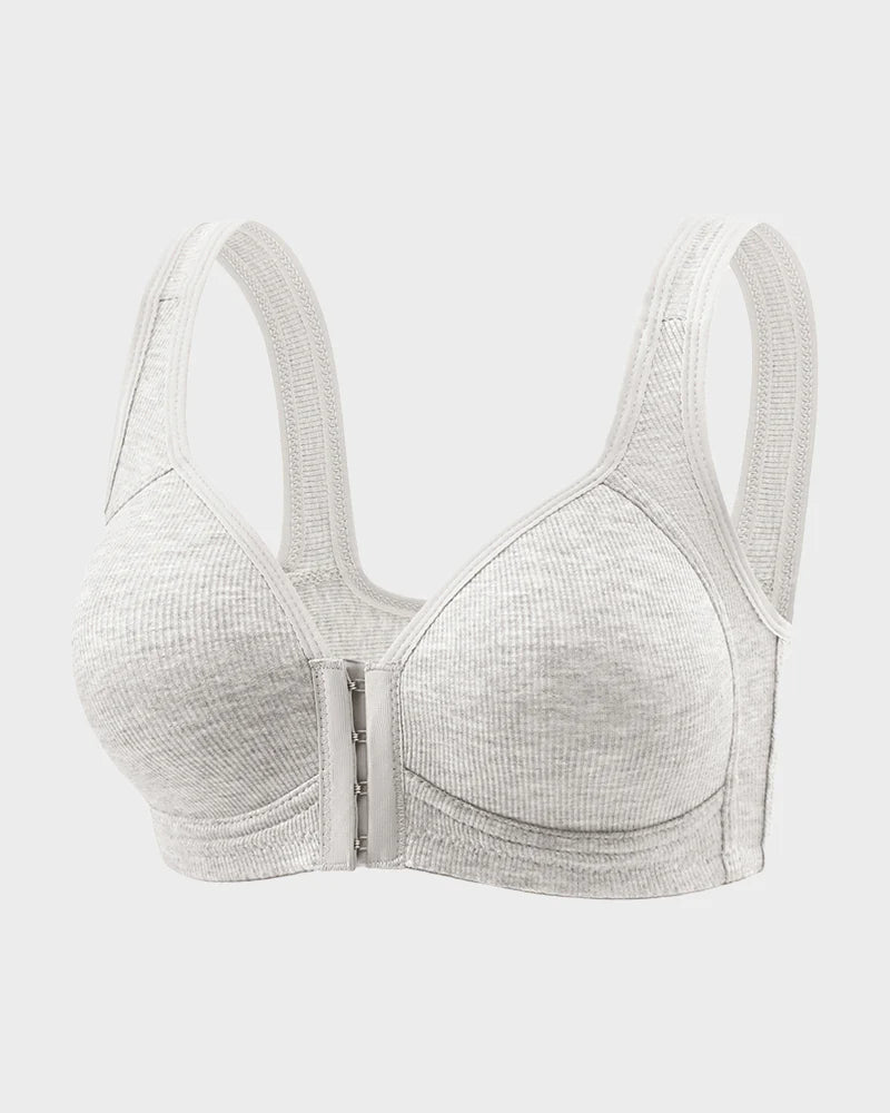Seamless Back Smoothing Support Wireless Front Closure Bra
