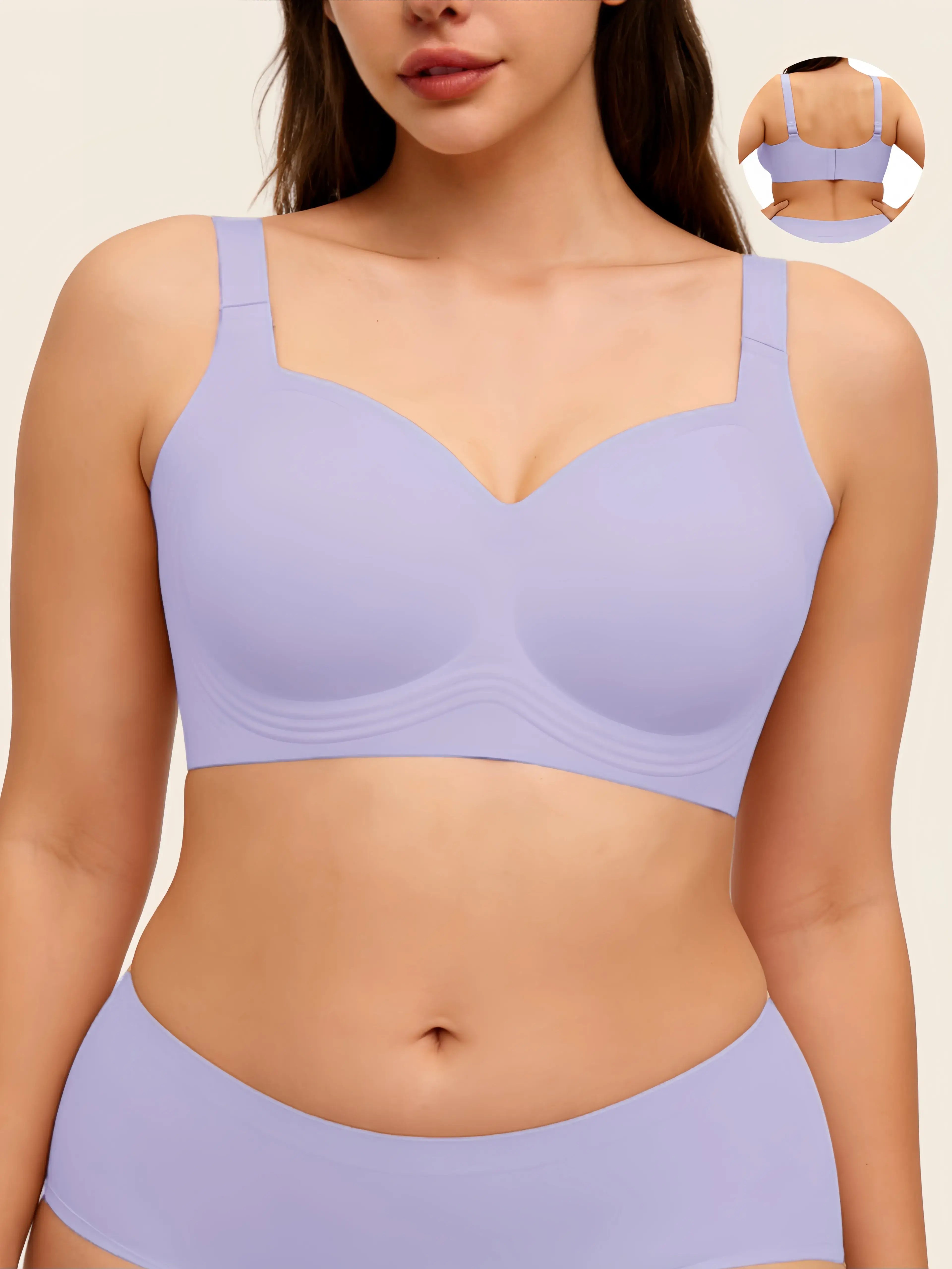 Wireless Jelly Bra Full Coverage Everyday Comfortable Bras