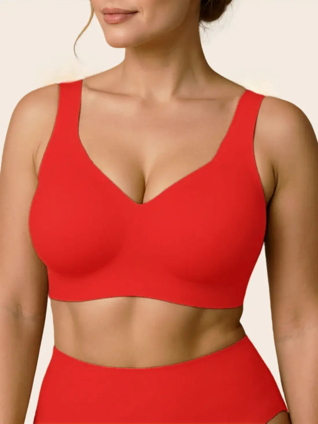 Women's Jelly Wireless T-Shirt Bra -
Crimson - Soft Intention