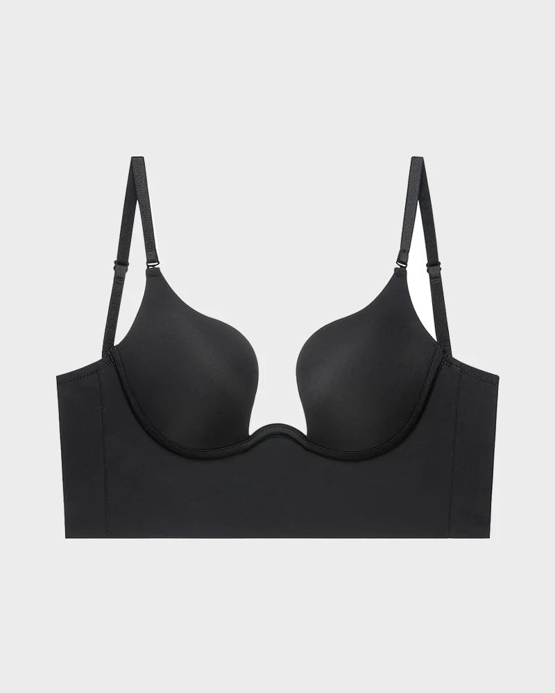 Seamless Low Back Lifting Deep V Plunge Bra