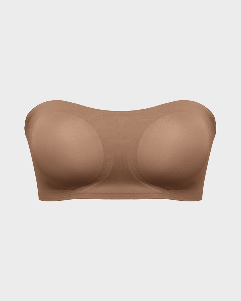 Anti Slip Crossover Seamless Strapless Bandeau Bra