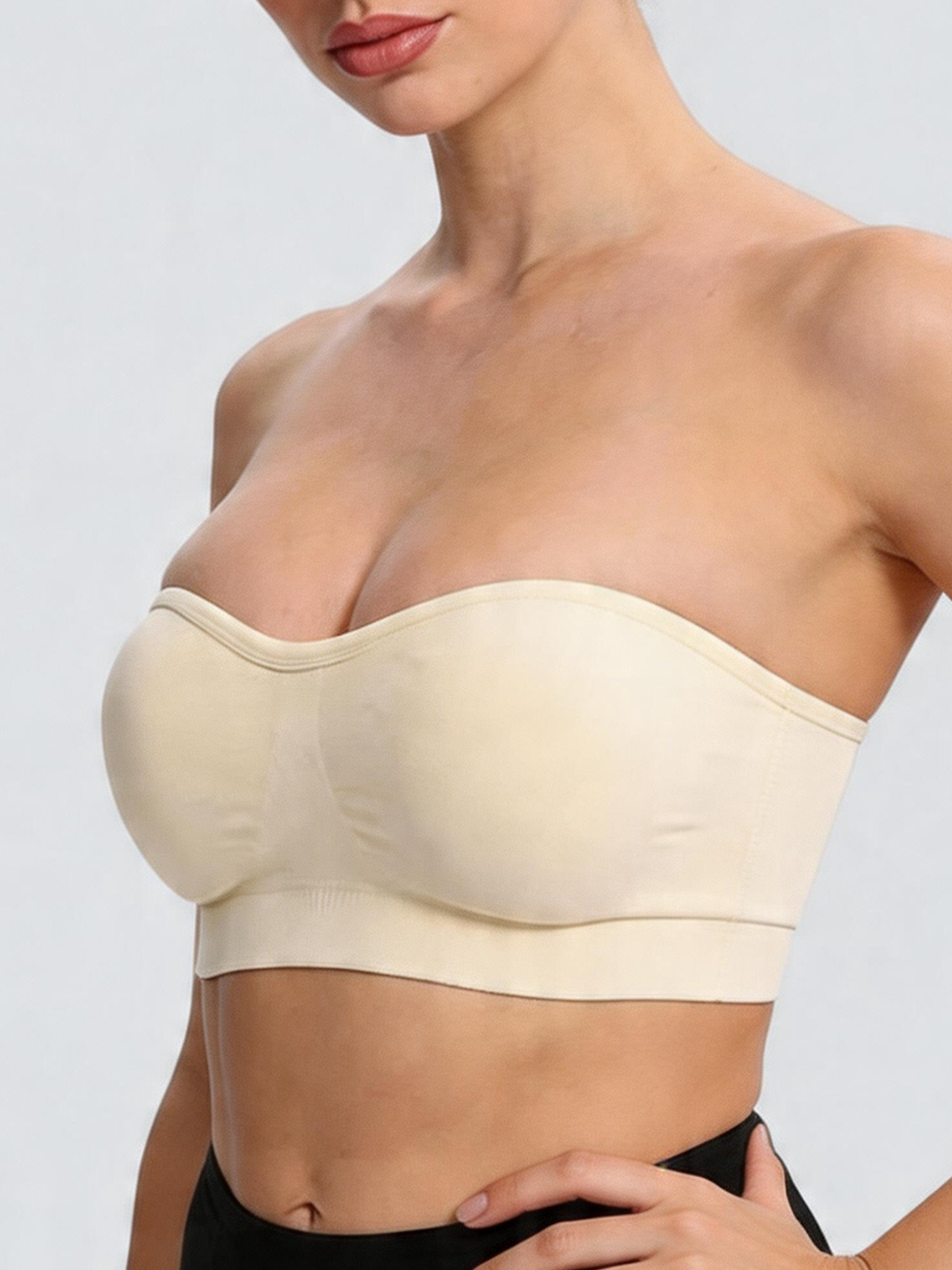 Non Slip Invisible Lifting Seamless Strapless Bra