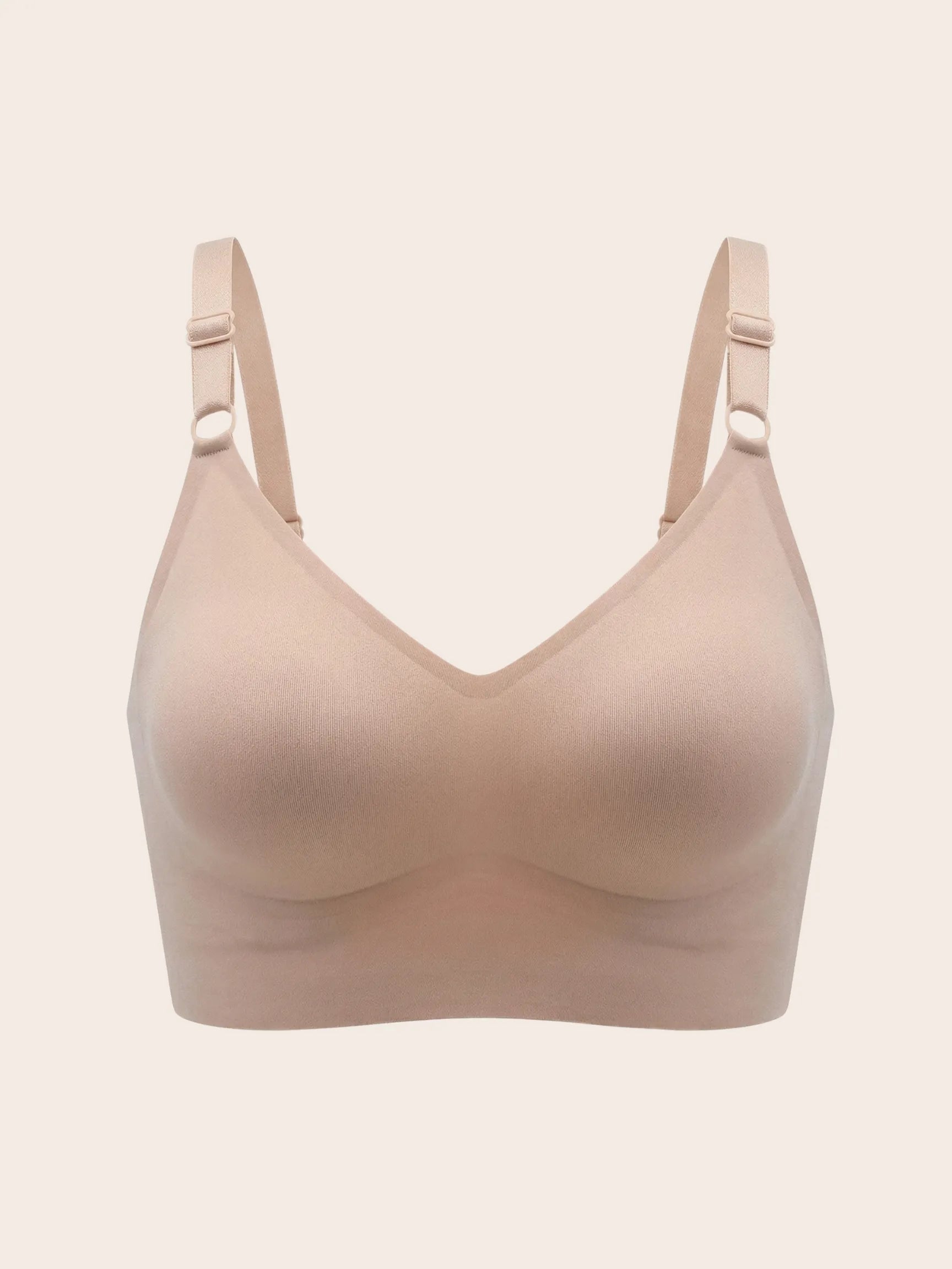 U Back No Underwire Seamless Push Up Bra Plus Size