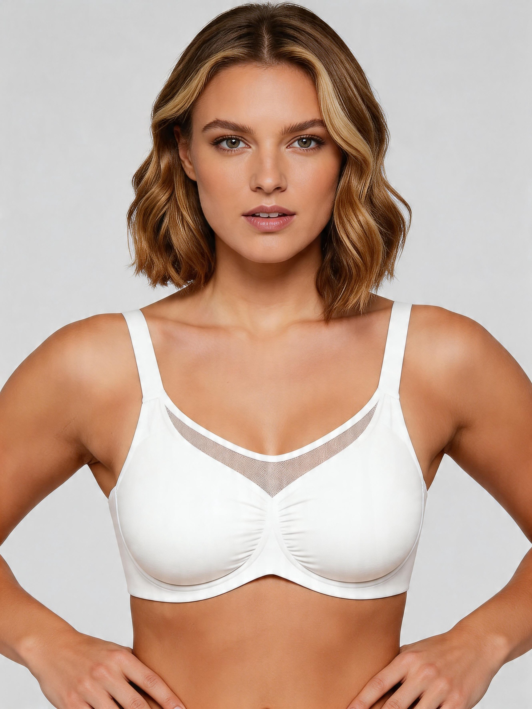 Back Smoothing Support Full Coverage Seamless Minimizer Bra