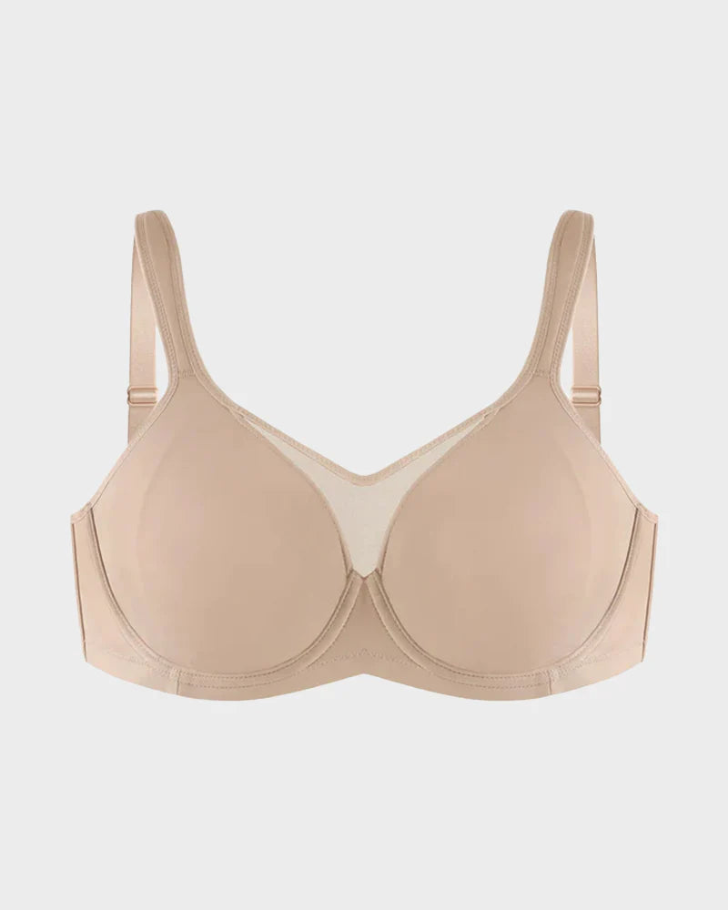 Back Smoothing Support Full Coverage Seamless Minimizer Bra