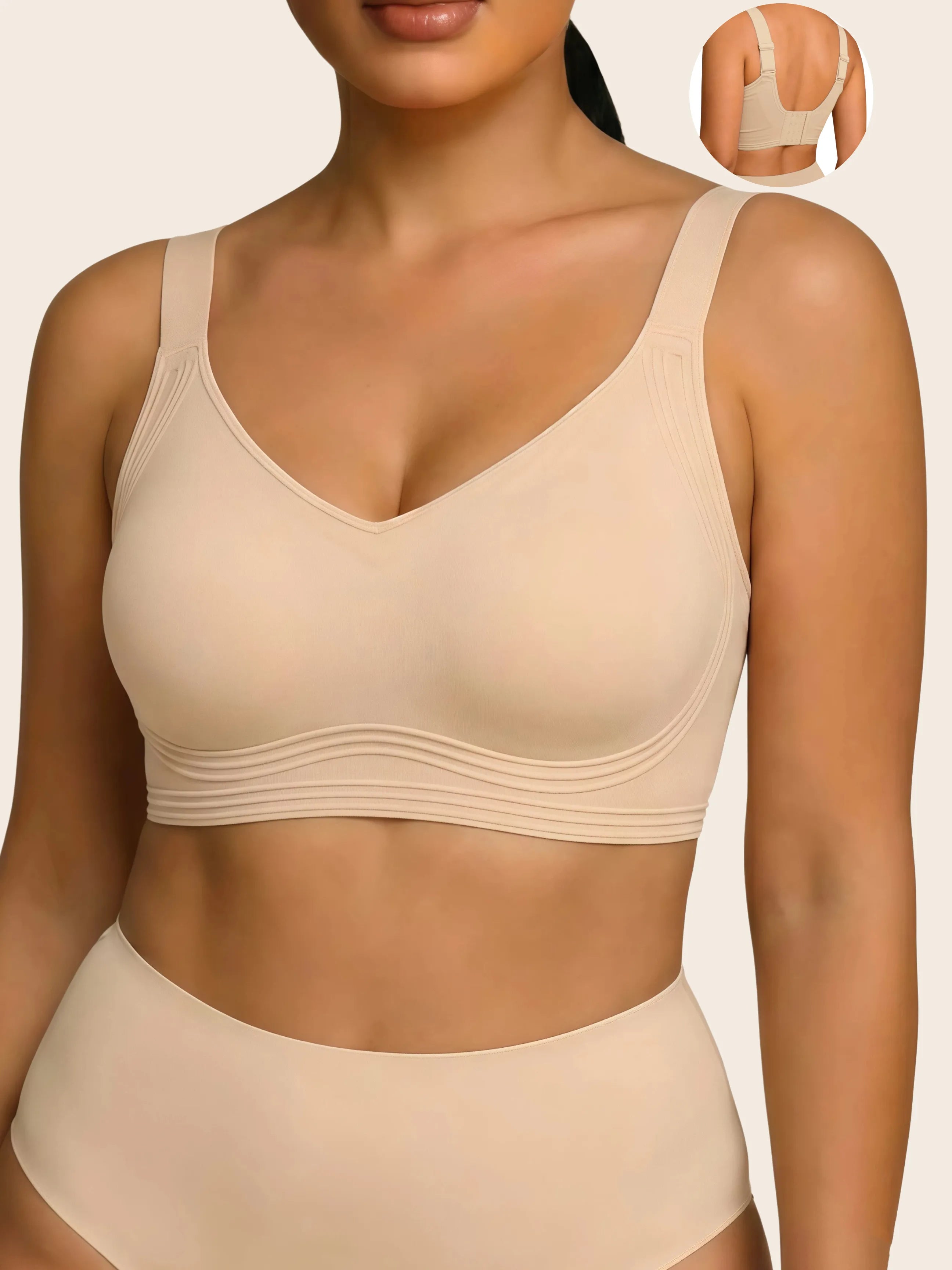 Wireless Push Up Jelly Bra Full Coverage No Underwear Seamless