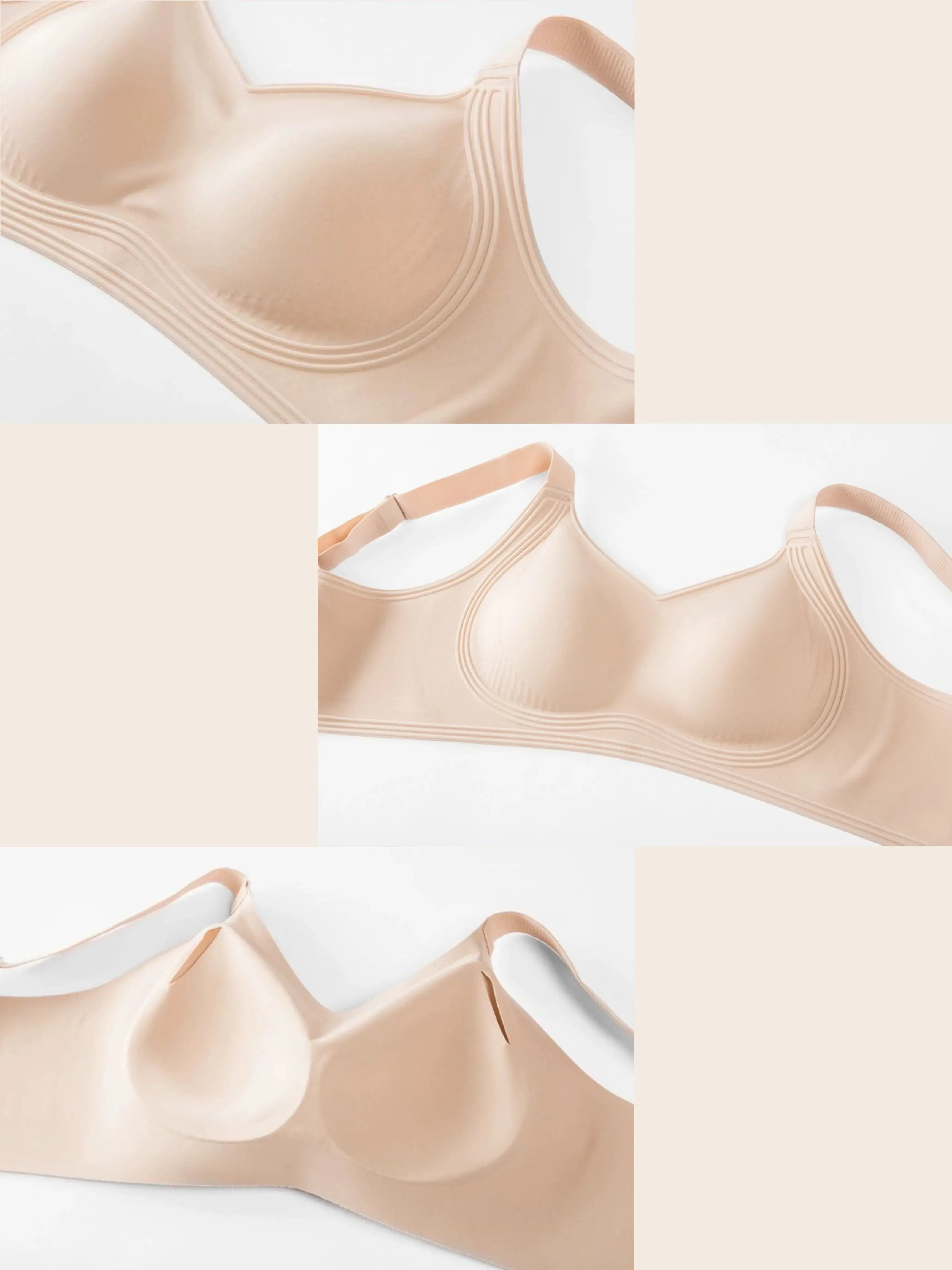 Wireless Push Up Jelly Bra Full Coverage No Underwire Seamless
