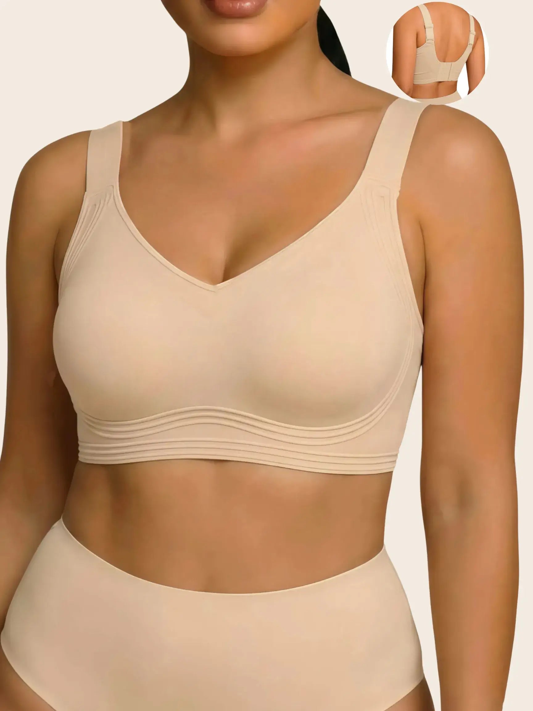 Wireless Push Up Jelly Bra Full Coverage No Underwire Seamless