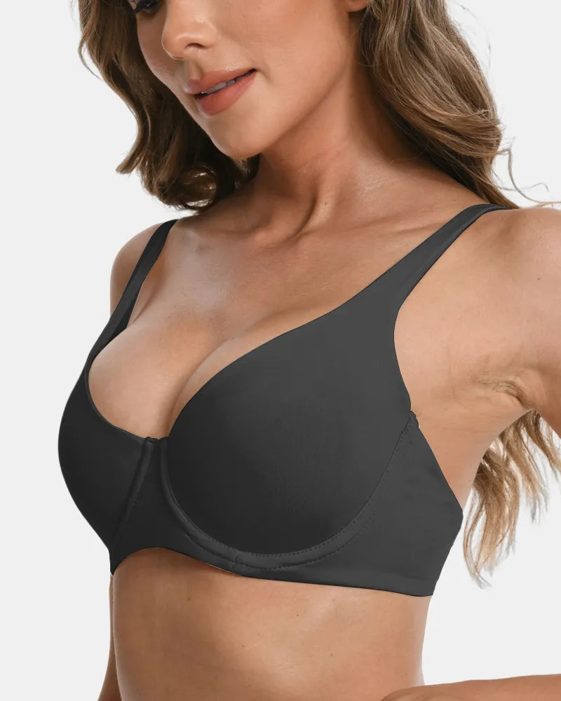 Seamless Underwire Effortless Shaping Lift Balconette Bra