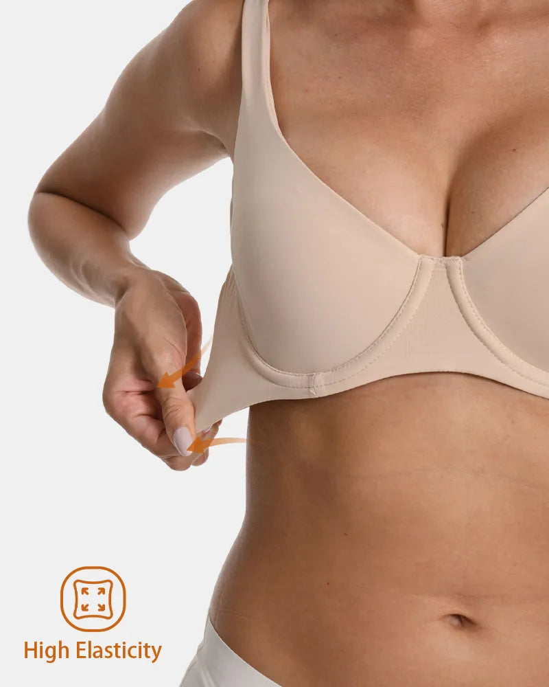Seamless Underwire Effortless Shaping Lift Balconette Bra