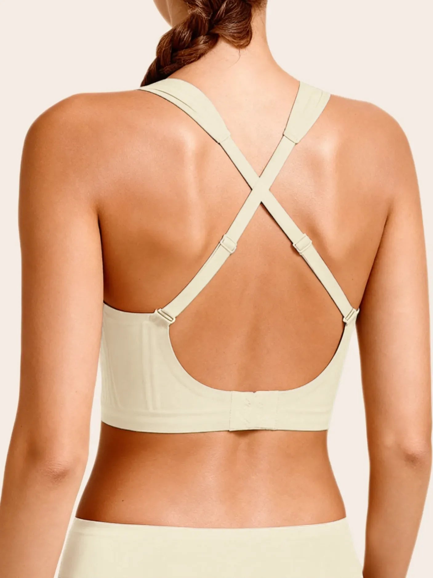 U/Cross Back Wireless Push Up Seamless Bra