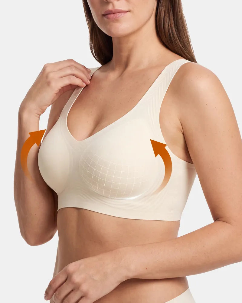 Women's Upgraded Summer Jelly Wireless T-Shirt Bra - Soft Intention-Details-2