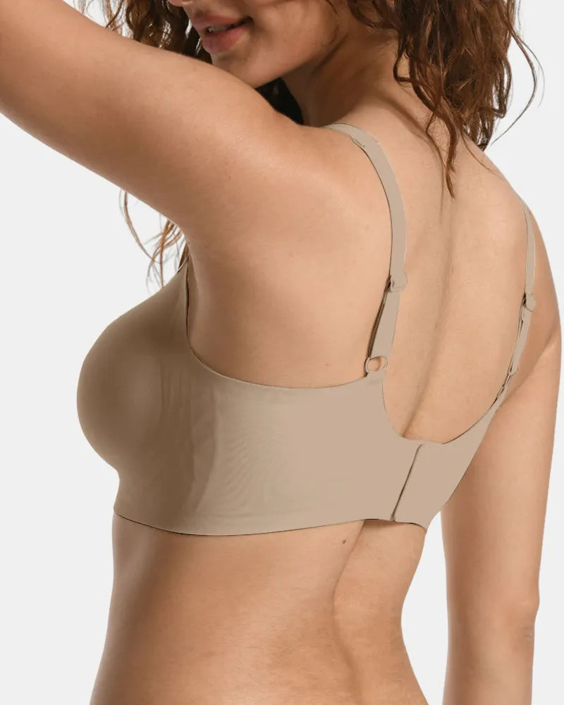 V Neck Jelly Bra with Back Clasp