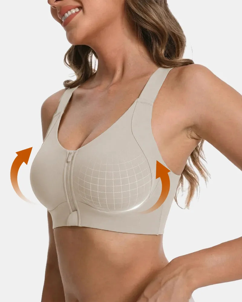Wireless Front Zipper Bra