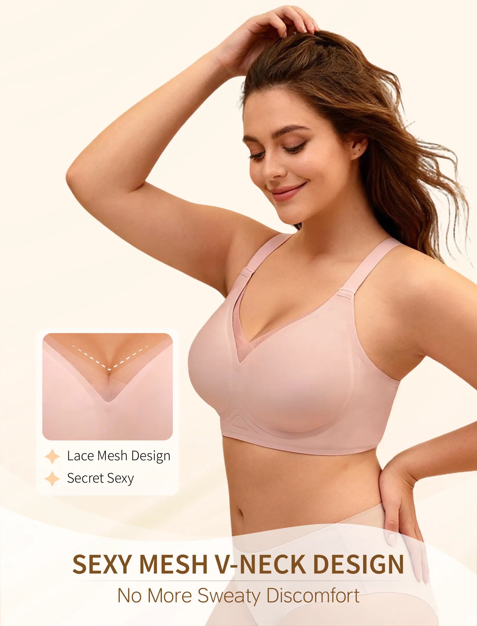Plus Size Seamless Wireless Bra