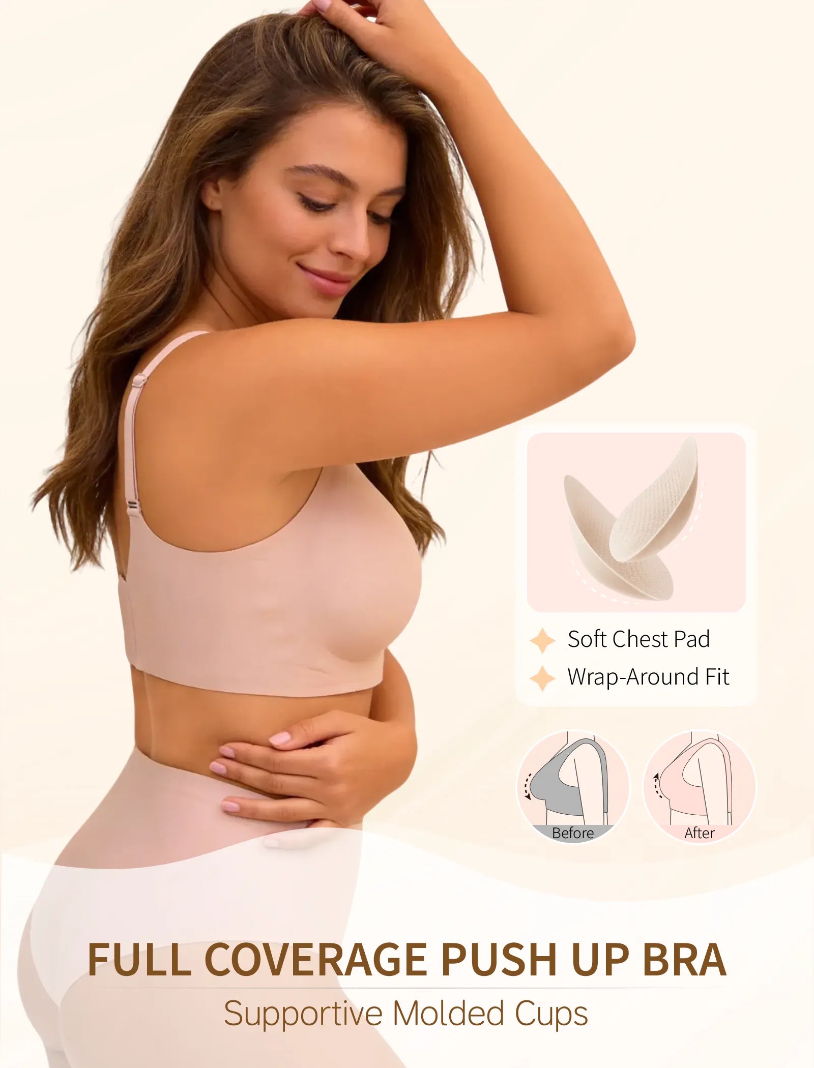 Plus Size Seamless Wireless Bra