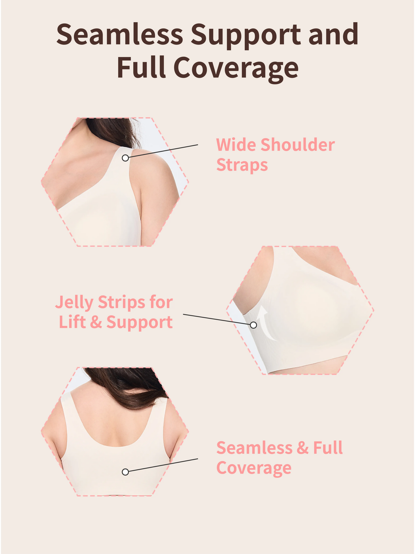 Jelly T-shirt Bra Wireless Full Coverage