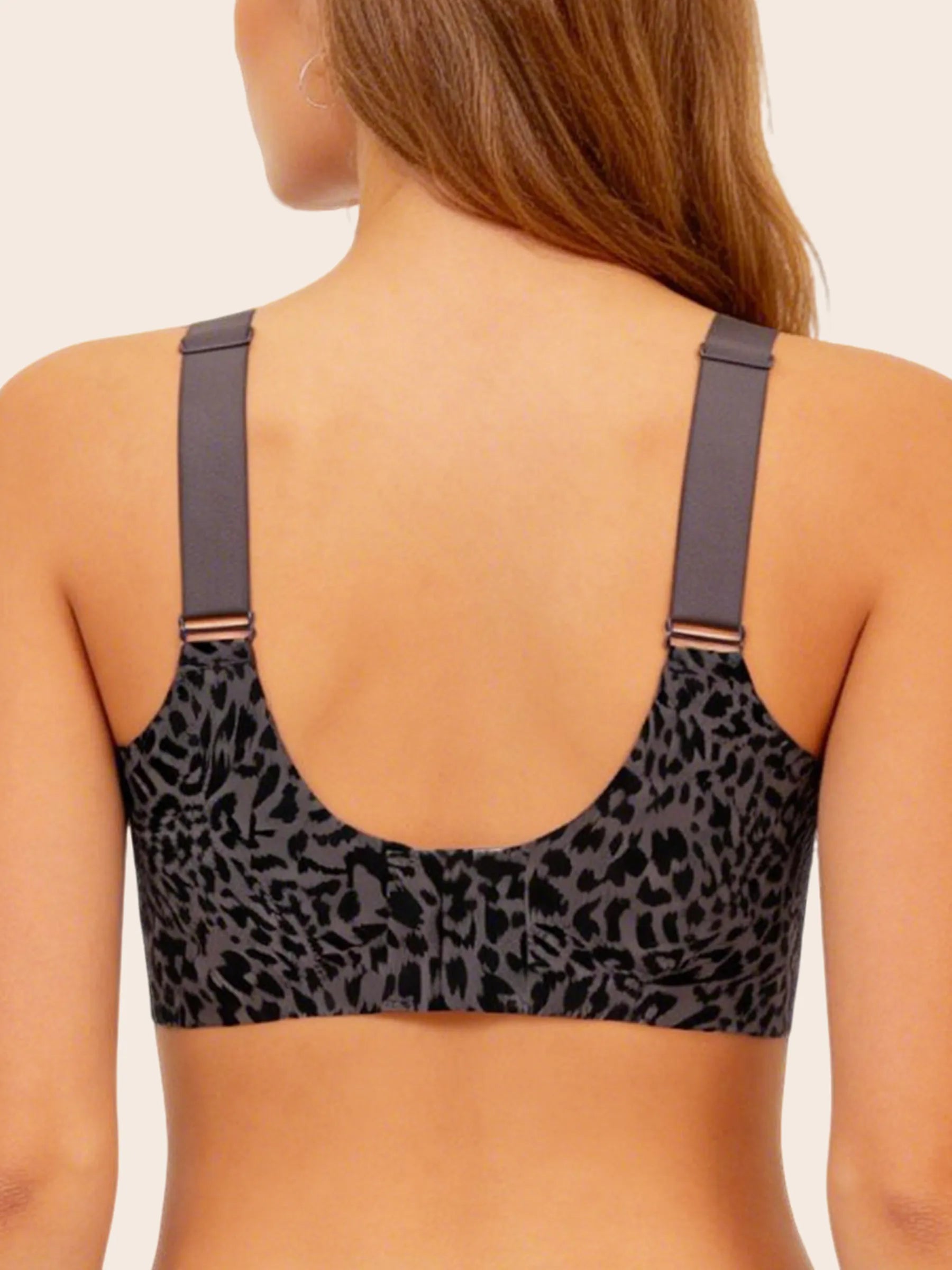 Leopard Print Wireless Support Bra