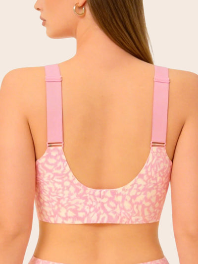 Leopard Print Wireless Support Bra