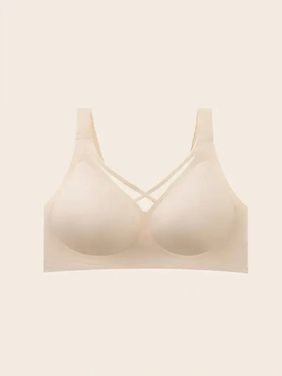 Plus Size Mesh Seamless Wireless Bra