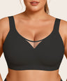 Plus Size Myst MeshV Neck Wireless Bra