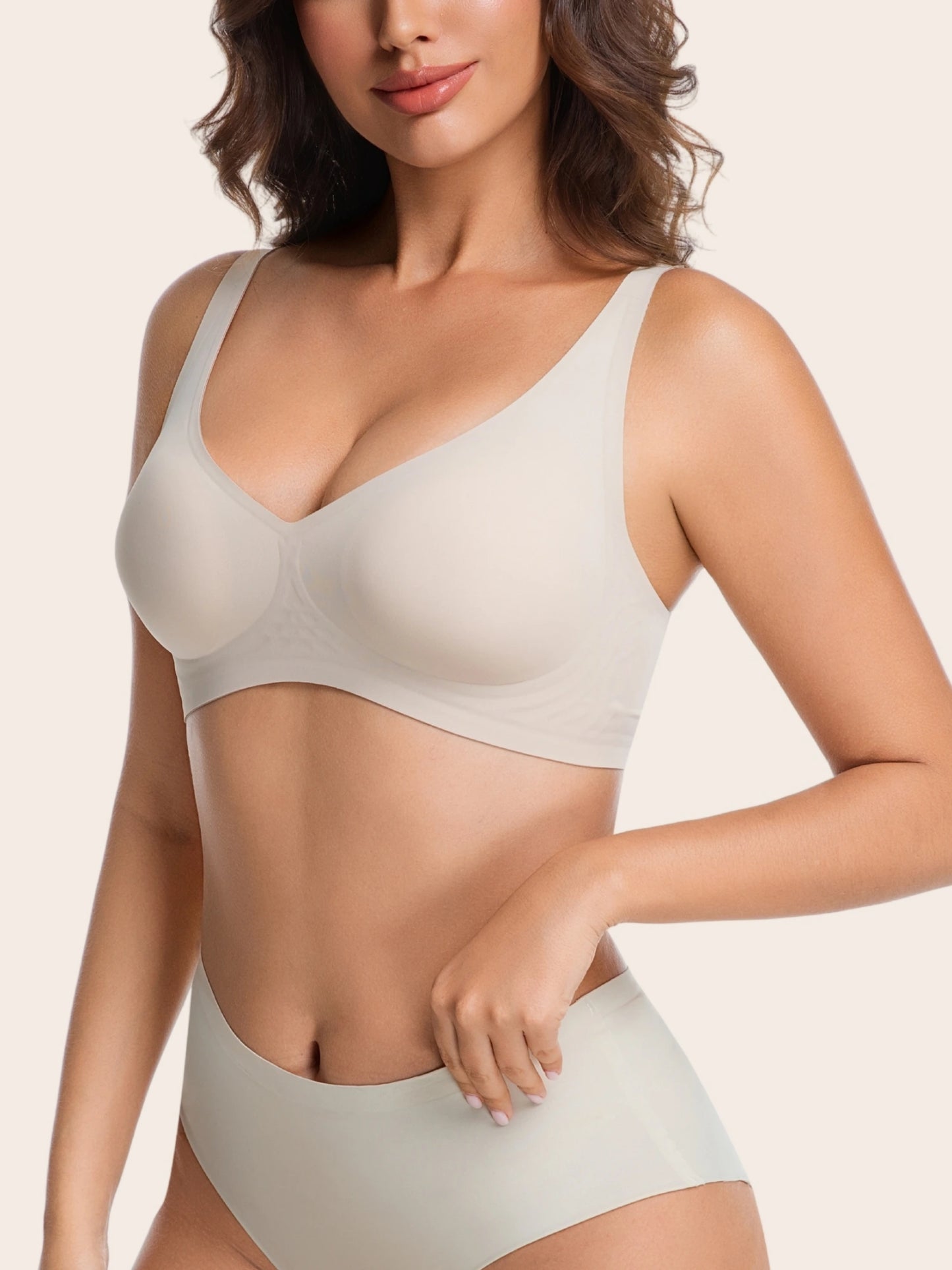 V Neck Jelly Bra