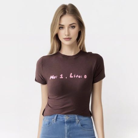 Women's Curve Shaping Chill Attitude Round Neck Tees