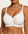 V Neck Scalloped Wireless Bra