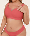 Plus Size Myst Mesh V Neck Wireless Bra