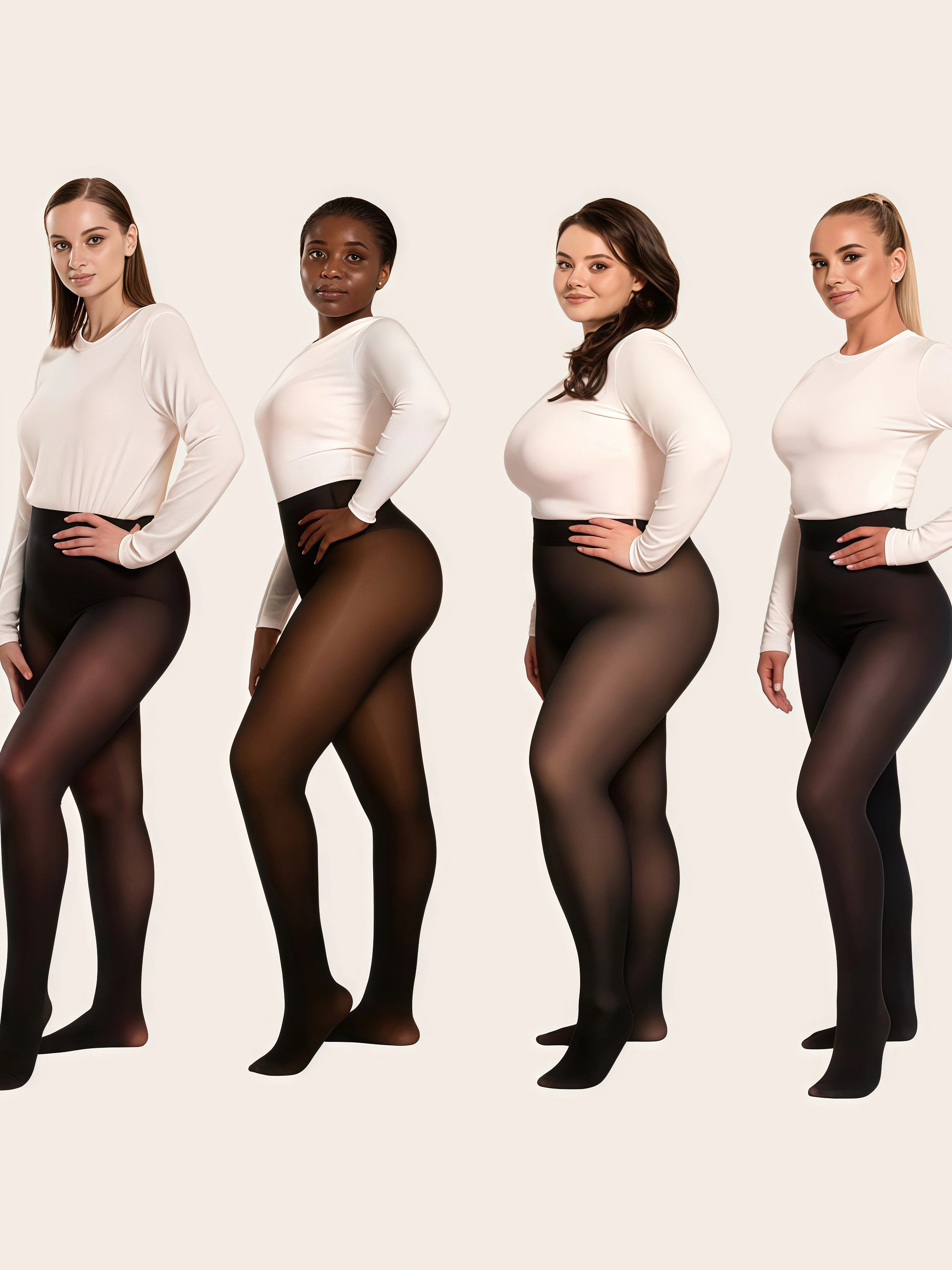 Fake Sheer Warm Pantyhose Thick Winter Leggings