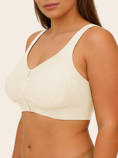 Front Zipper Wireless Bra