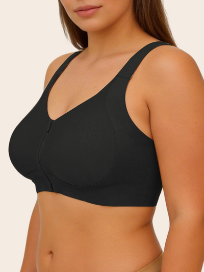 Front Zipper Wireless Bra