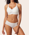 V Neck Scalloped Wireless Bra