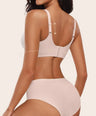 V Neck Scalloped Wireless Bra