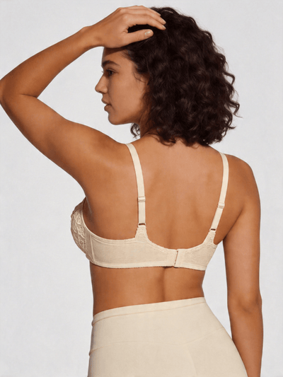 Lace Full Coverage Supportive Underwire Lift Minimizer Bra