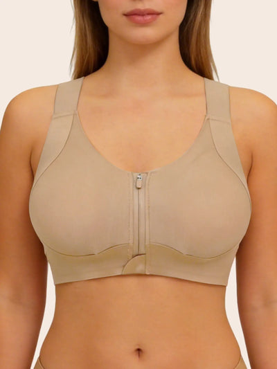Front Zipper Wireless Bra