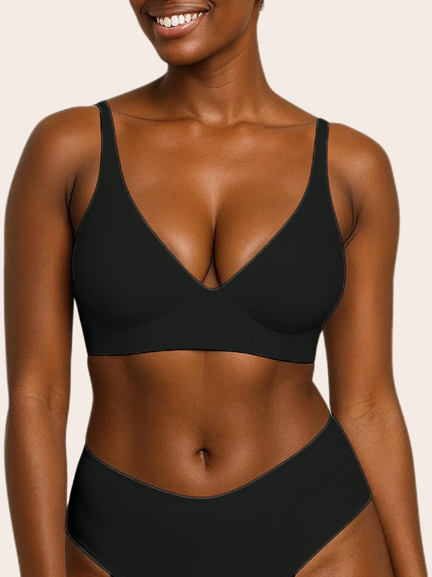 V Neck Jelly Bra