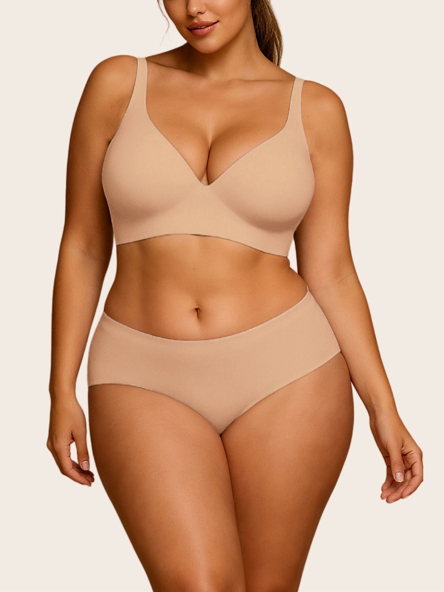 V Neck Matching Set
