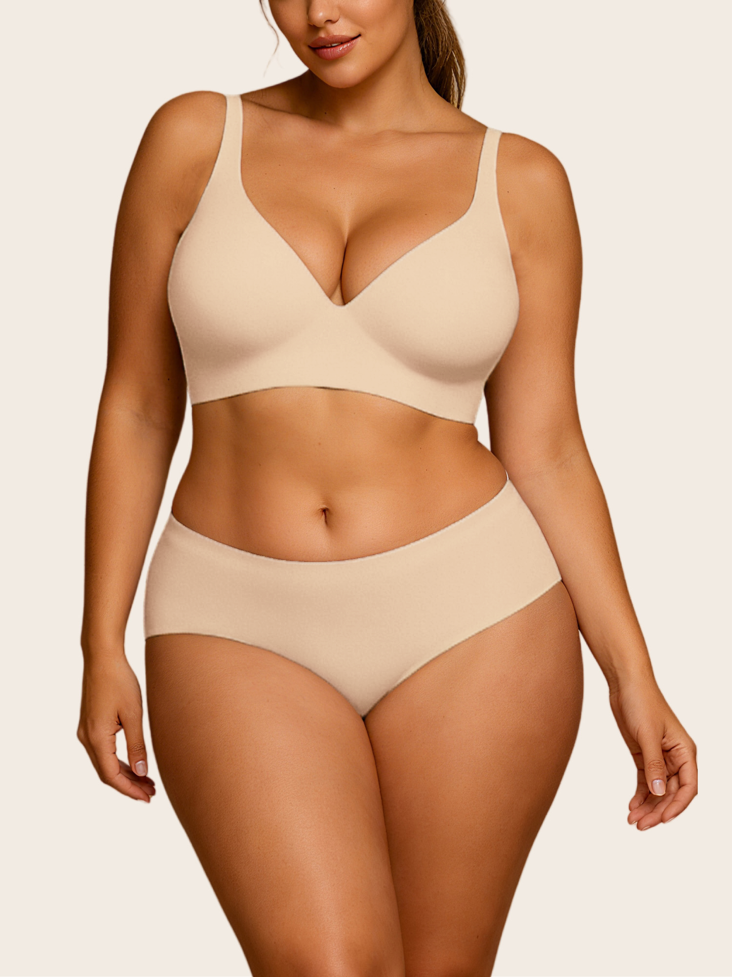 V Neck Matching Set